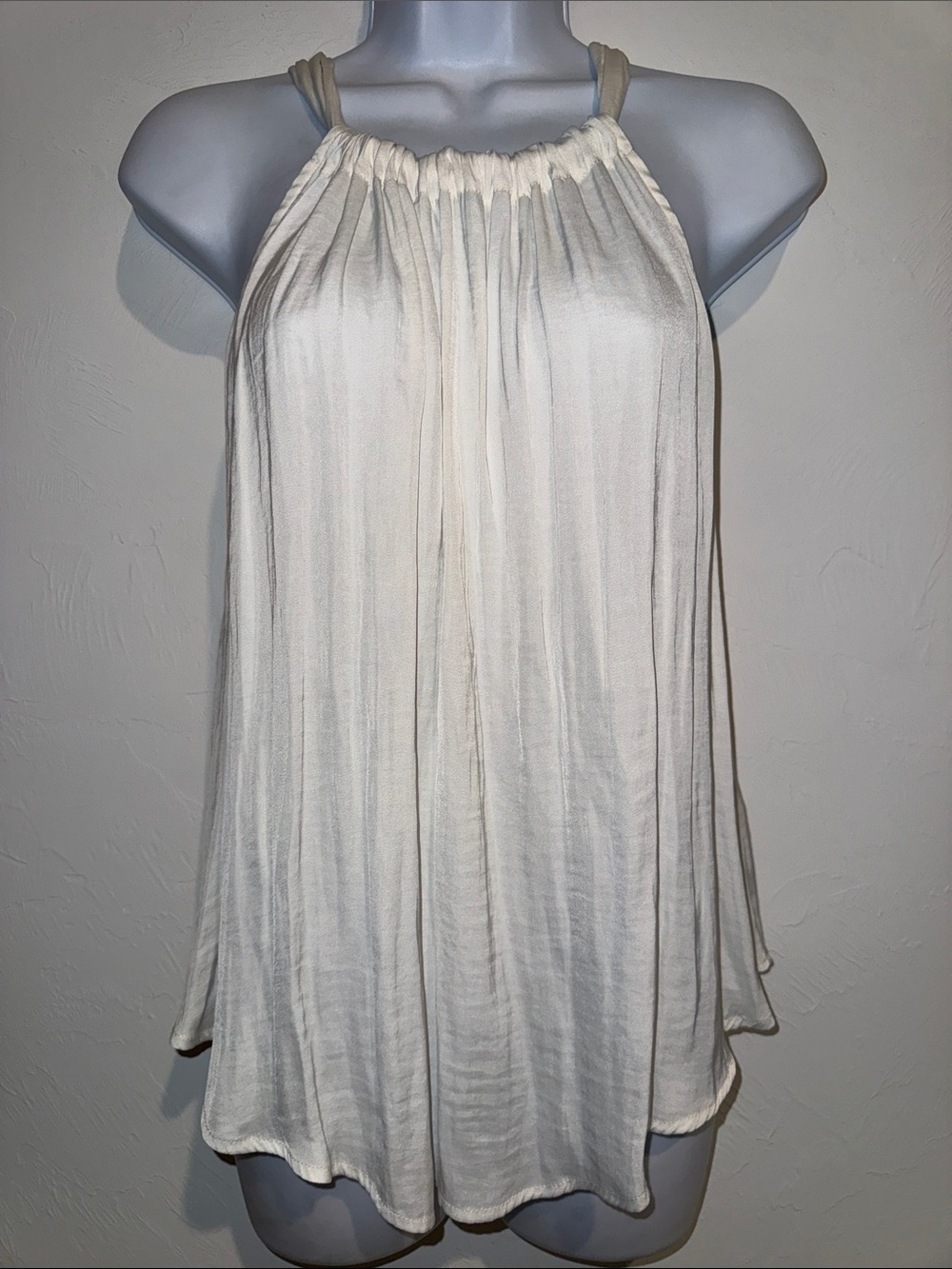 Banana Republic Ivory Halter Swing Camisole